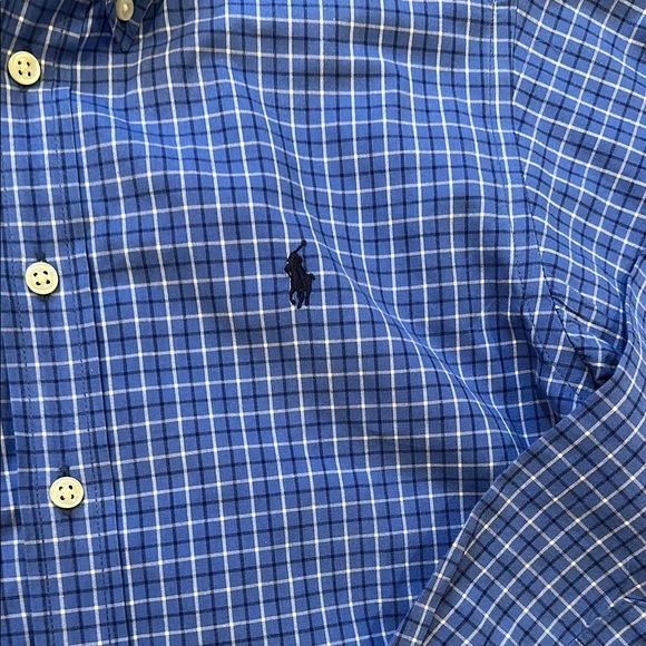 Kids/Boys Ralph Lauren Blue Casual Button Down Shirt Size YM - Picture 3 of 7